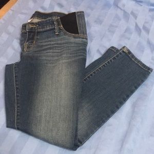 Isabel Maternity side panel crop skinny jeans